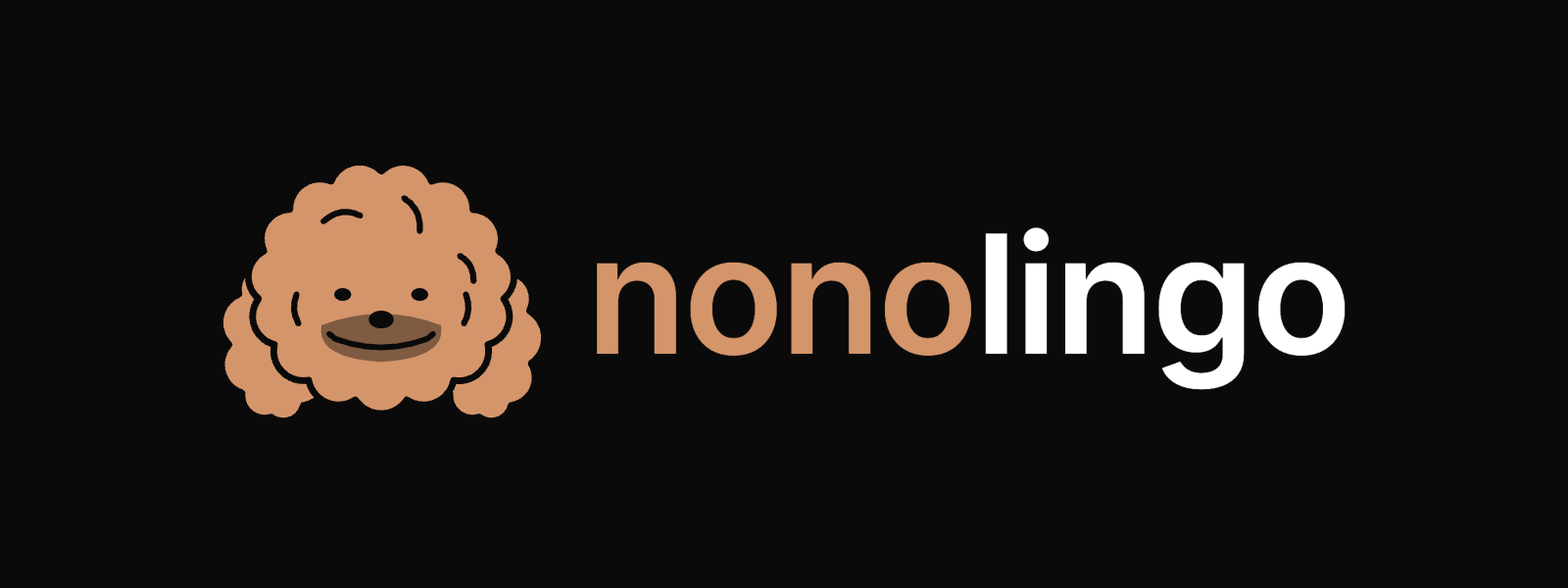 nonolingo logo on black